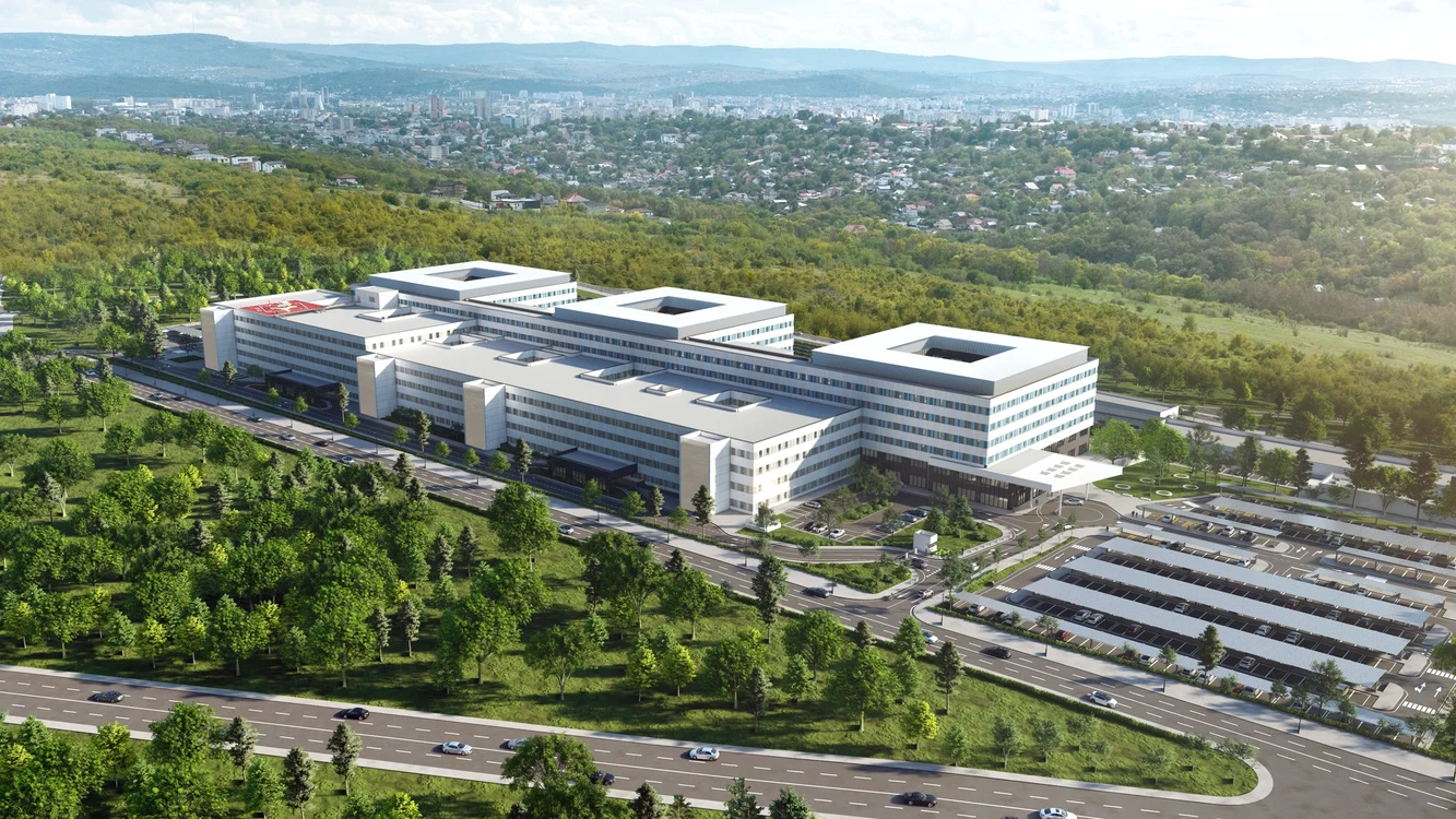 Macheta Spitalului Regional de Urgență Iași  Sursa foto: Ministerul Sănătății
