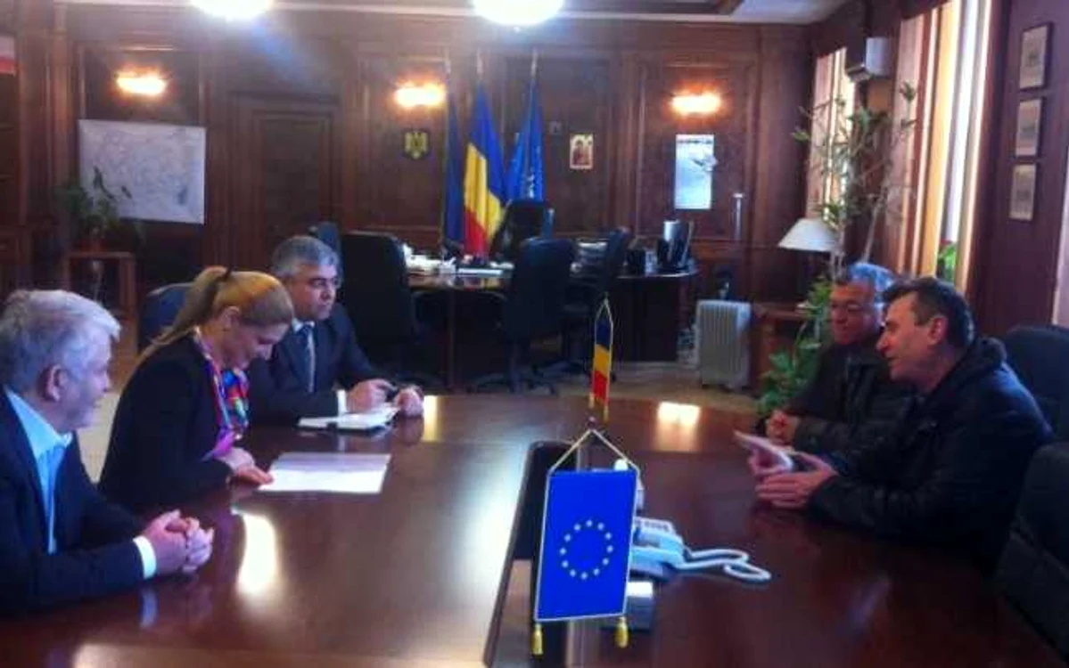 Reprezentanţii delegaţiei din Horea la întâlnirea cu ministrul Transporturilor