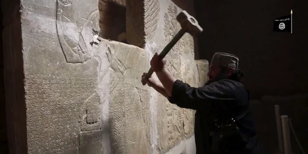 cetatea nimrud irak distrusa de statul islamic FOTO AP/captura video