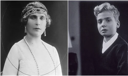 Regina Victoria Eugenia și nepotul ei, Regele Juan Carlos tânăr   Profimedia jpg