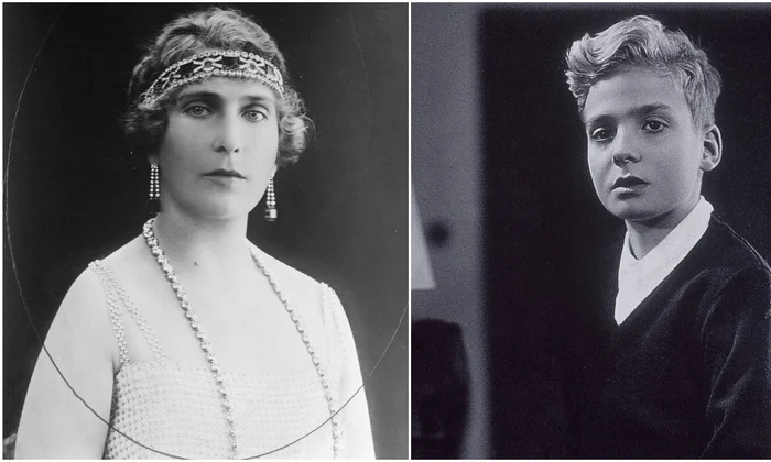 Regina Victoria Eugenia și nepotul ei, Regele Juan Carlos tânăr   Profimedia jpg