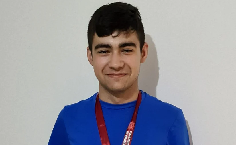 Bogdan este multiplu medaliat la olimpiadele de fizică și astronomie FOTO arhiva personală