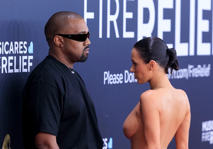Kenny West și soția sa Bianca Censori Foto Profimedia