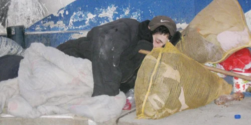 Un cetăţean rămas fără adăpost