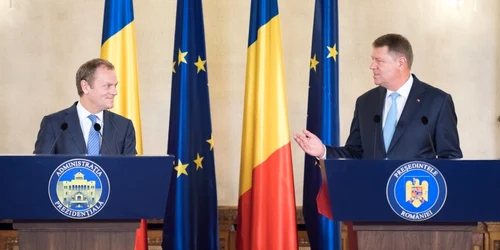 Donald Tusk si Klaus Iohannis FOTO Presidency.ro