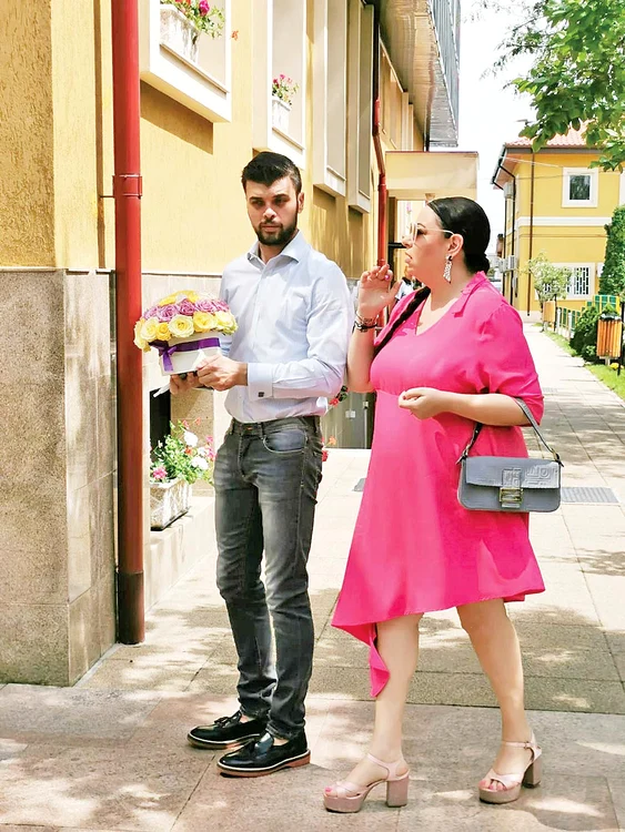 Oana Roman și soțul ei, Marius Elisei
