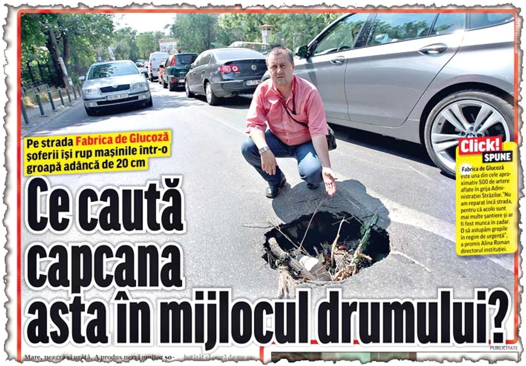 În articolul publicat atunci,  am sesizat autorităţile  cu privire la groapă