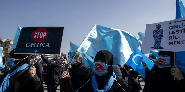 Miting pentru sustinerea cauzei uigurilor FOTO EPA-EFE