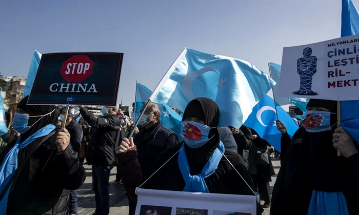 Miting pentru susţinerea cauzei uigurilor FOTO EPA-EFE