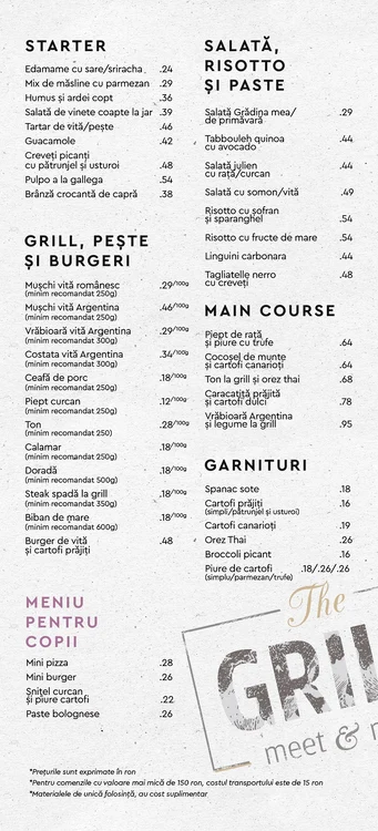 Meniu restaurant Dani Oțil