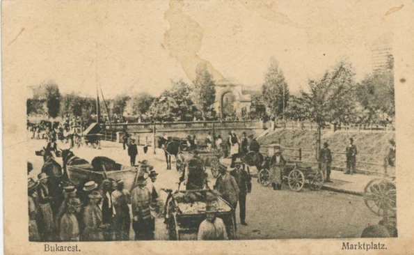 București. Piața Bibescu, la începutul secolului XX (© iMAGO Romaniae)