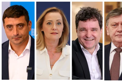 Colaj Candidati alegeri prezidentiale - Simion - Lasconi - Dan - Antonescu FOTO Mediafax 