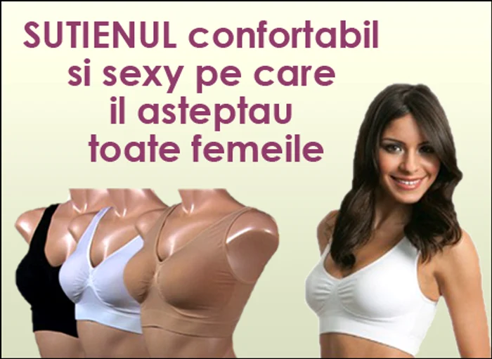 
    Secretul acestui nou sutien, fara cusaturi sau armaturi, este microfibra elastica revolutionara  