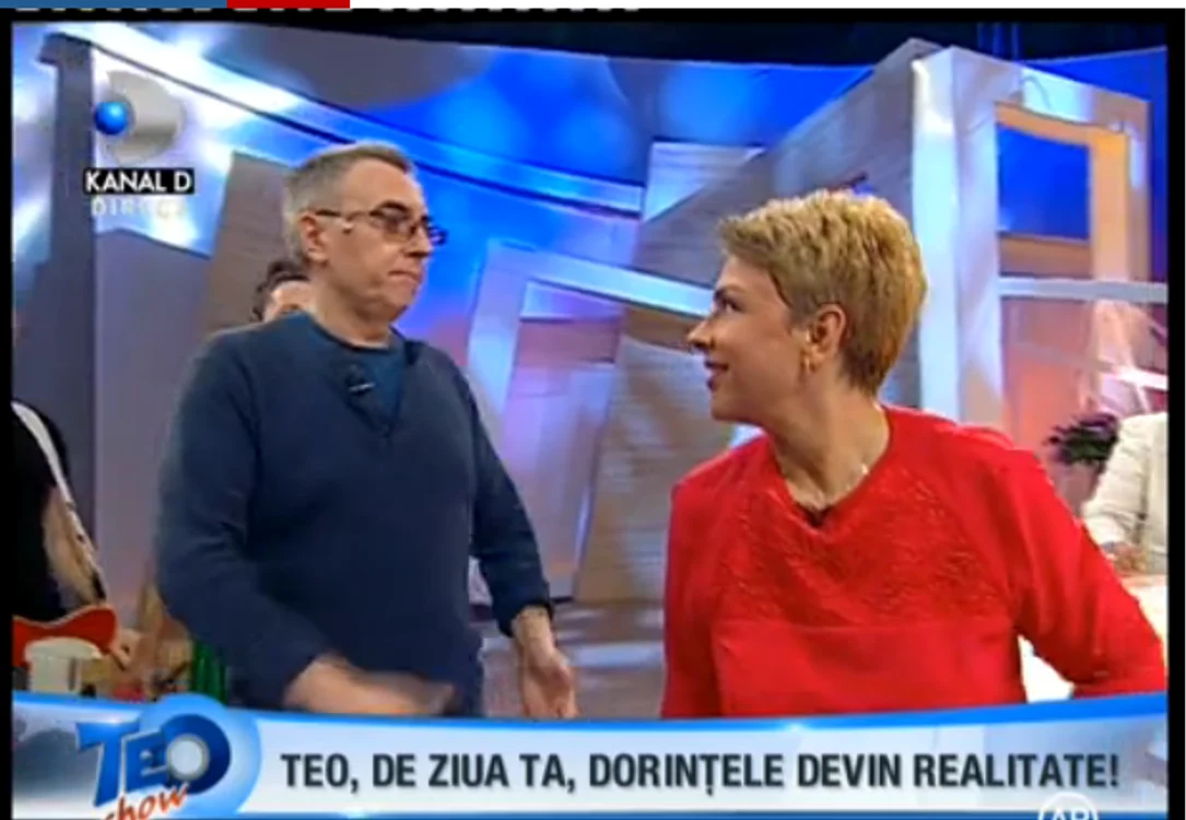 Teo Trandafir surprinsă de Dan Teodorescu şi Taxi