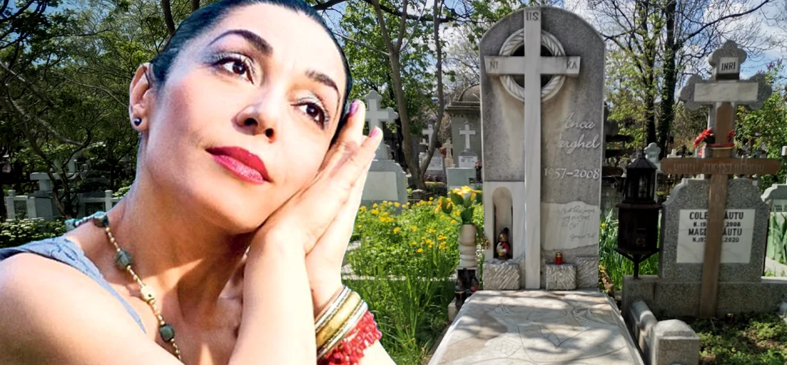 Anca Parghel își doarme somnul de veci în cimitirul Bellu din București Foto: Blitz Click!