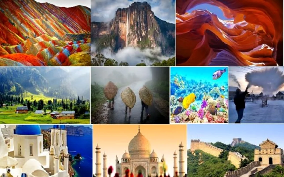 Top 10 minuni ale lumii  - locuri fără seamăn pe planetă Foto colaj