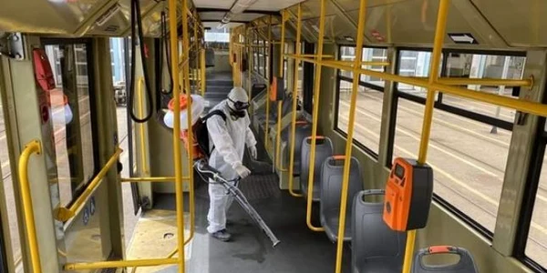 Dezinfectare mijloace de transport FOTO STB 