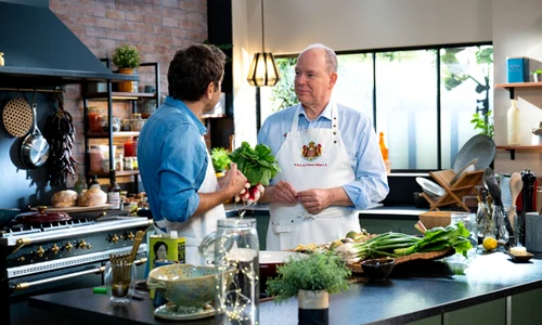 Laurent Mariotte si Printul Albert de Monaco in bucatarie   Michael Alesi Palais Princier (3) jpg