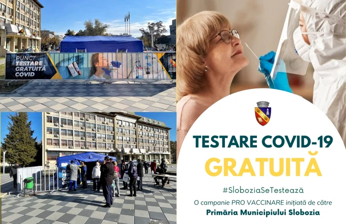 Campania de testare gratuită a început pe 27 octombrie la Slobozia FOTO FacebookPrimăria /Municipiului Slobozia