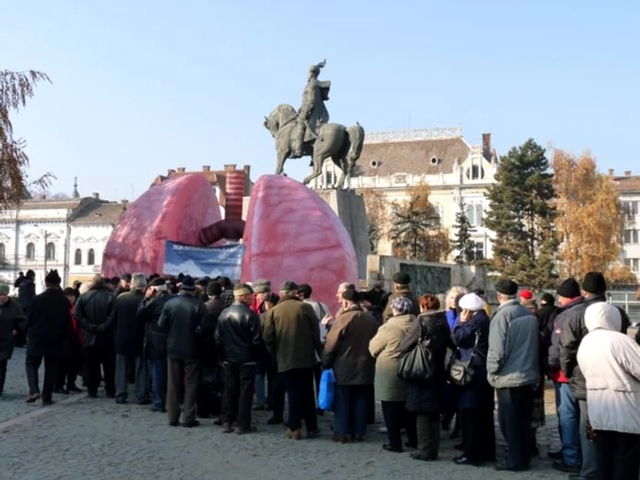 În Cluj-Napoca, 15% din cele 550 de persoane testate au fost depistate cu emfizem pulmonar sau cu bronşită cronică
