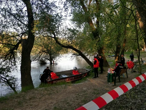 Operațiune de căutare pe râul Mureș FOTO Ștefan Both