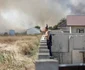Incendiu de vegetatie langa localitatea Magurele din Ilfov Foto Inquam Photos/George Calin