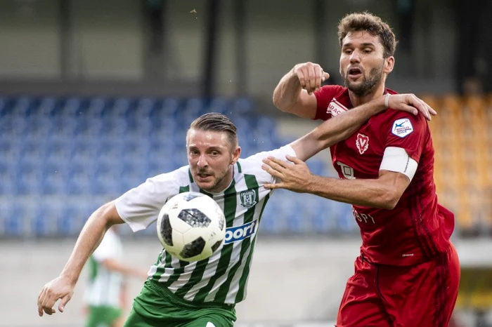 
    Liviu Antal a marcat singurul gol reușit de Zalghiris în returul cu HonvedFoto: EPA  