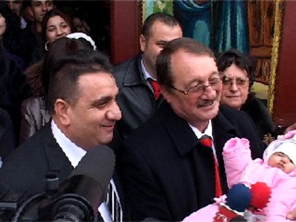 Constanța: Mircea Băsescu a botezat-o pe nepoata lui Bercea Mondial