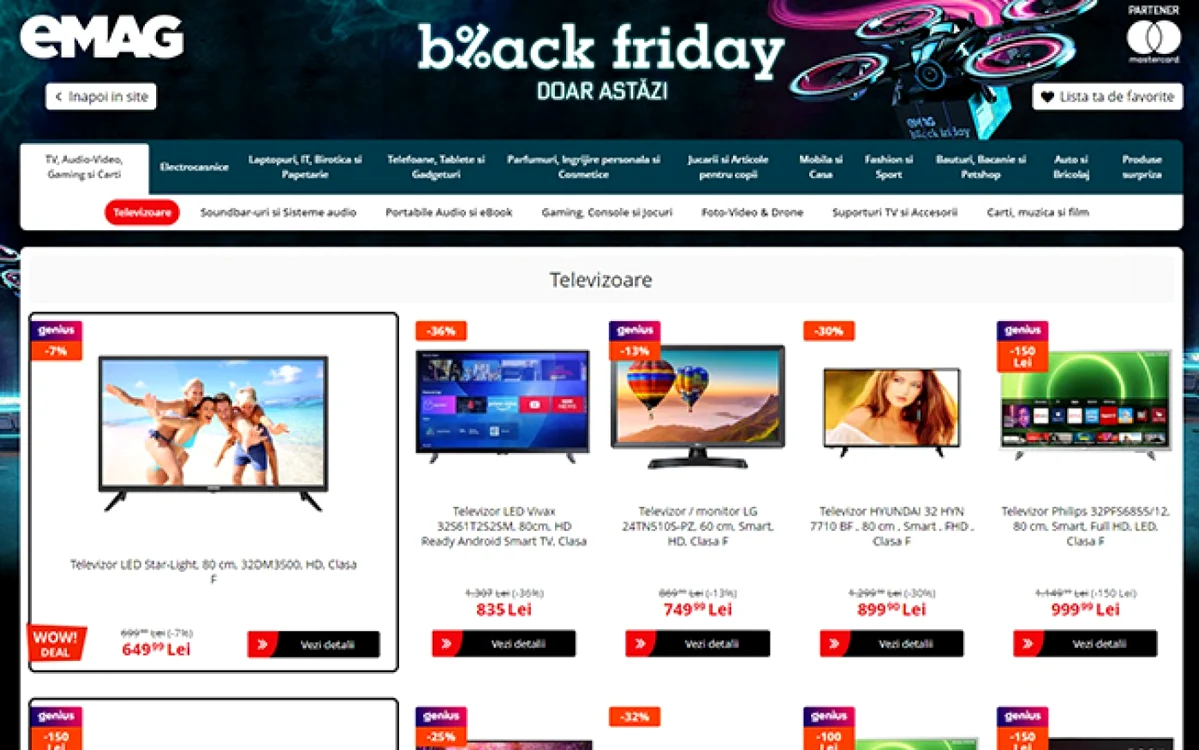 eMAG Black Friday 2021.