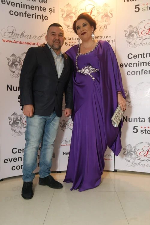 Oana Roman și Leonard Doroftei la petrecerea postului de televiziune Antena Stars