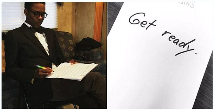 Chris Rock scrie pe Twitter înainte să își înceapă numărul
