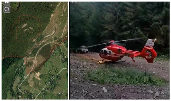 Intervenţia a fost spre Vârful Piatra Bulzului. FOTO: Salvamont Bihor