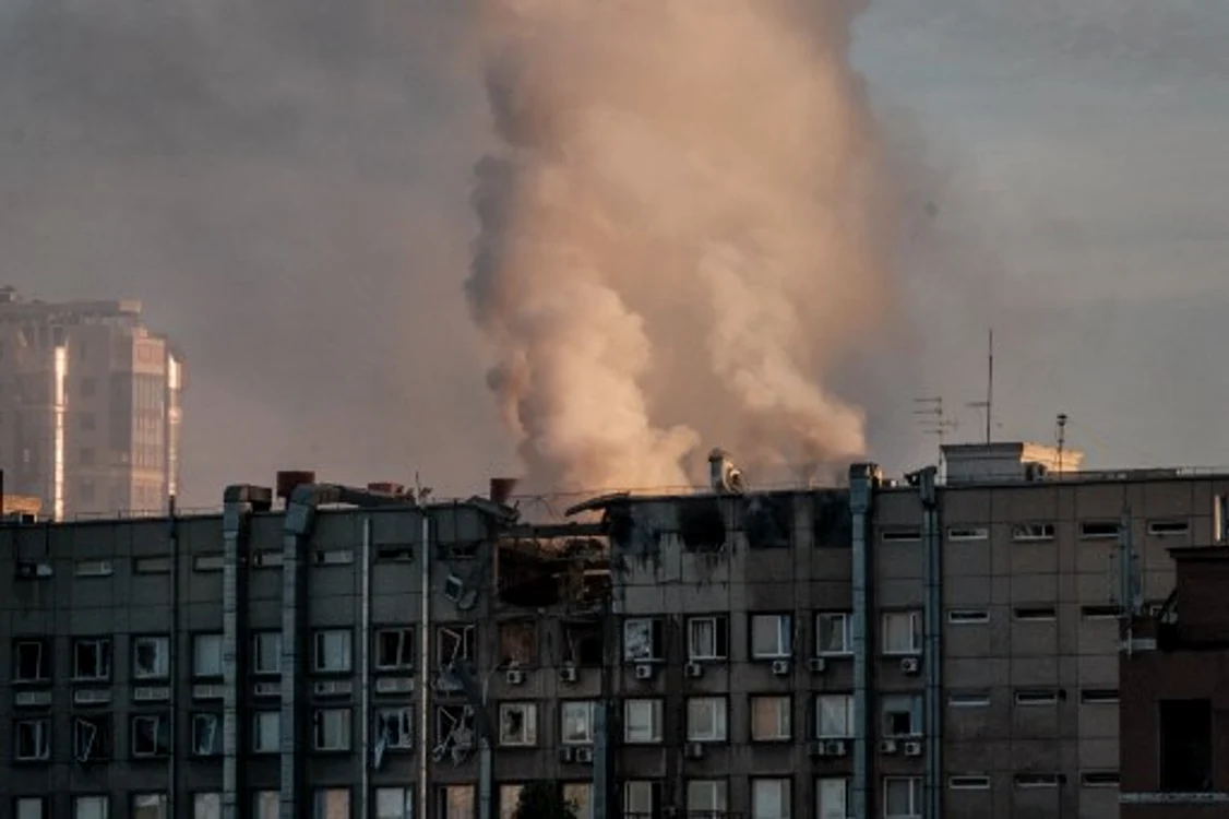 Atac cu dronă asupra Kievului FOTO: AFP (arhivă)
