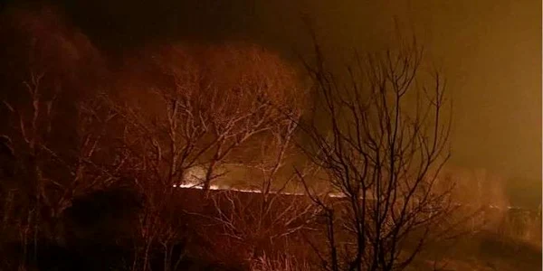 Incendiu langa sulina, FOTO ISU DELTA jpg