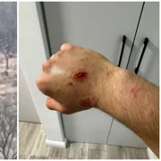 Politist de frontiera muscat de un contrabandist in Sighetu Marmatiei. FOTO: captură video vasiledale.ro