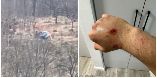 Politist de frontiera muscat de un contrabandist in Sighetu Marmatiei. FOTO: captură video vasiledale.ro