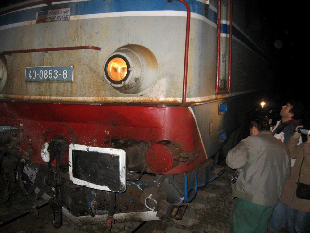 Locomotiva a fost avariată (Foto arhivă )