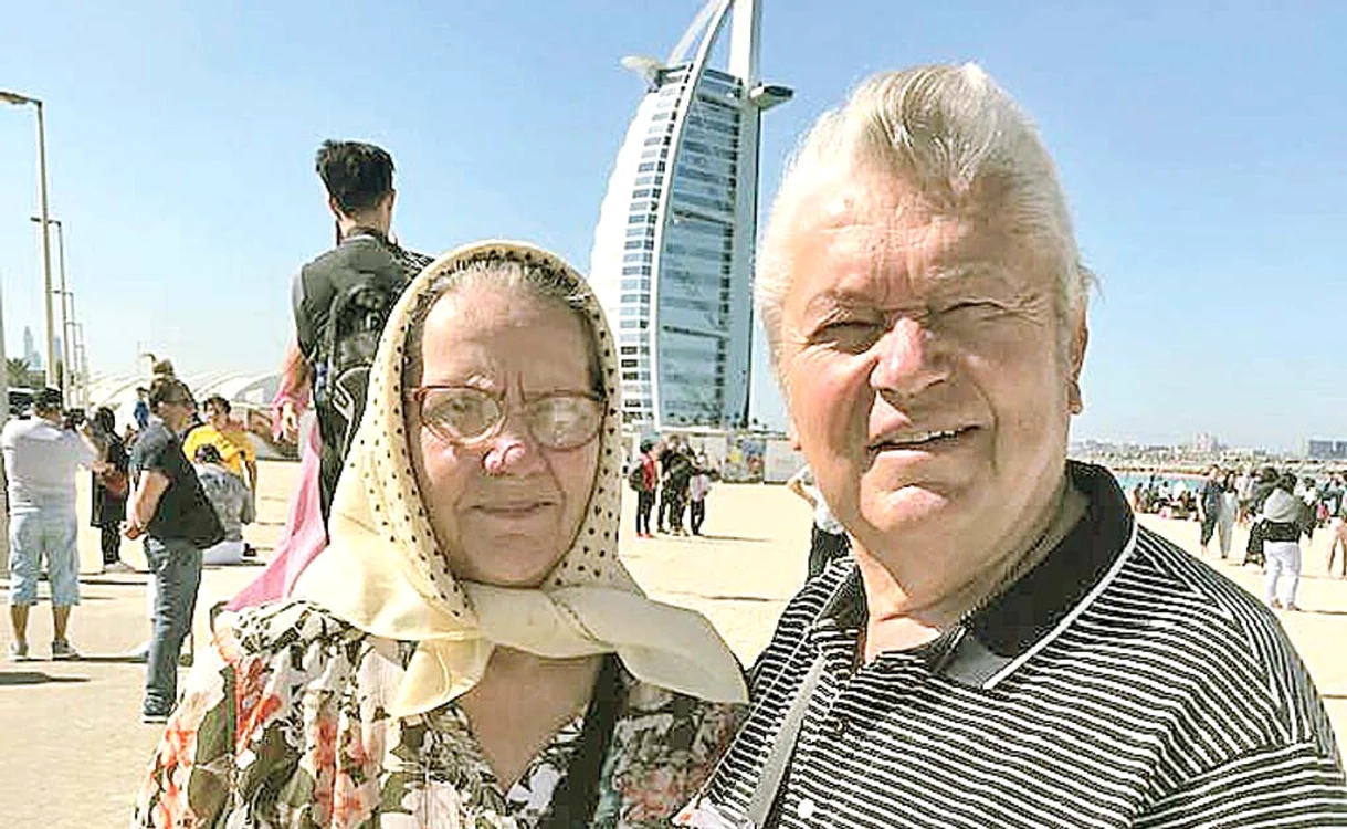 
    Gheorghe Turda, alături de sora lui, Anuța  
