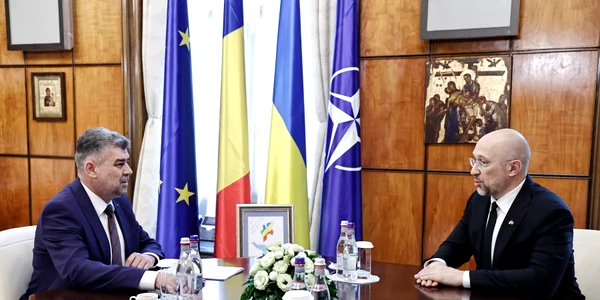 Premierul Ucrainei si Marcel Ciolacu FOTO gov ro jpg