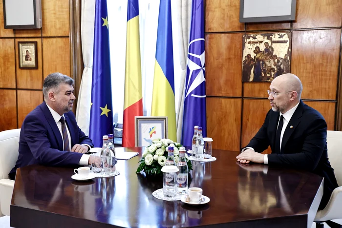 Premierul României și cel al Ucrainei FOTO gov.ro