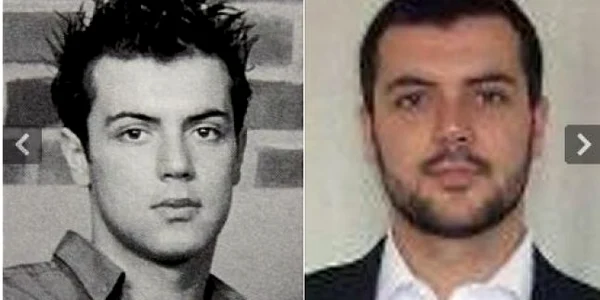 Taymour Abdul Wahab la vârsta de 19 ani (stânga) şi la 29 ani (dreapta)