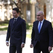 Delegația PNL la consultări la Cotroceni - Ilie Bolojan - Robert Sighiartău - Mircea Abrudean
