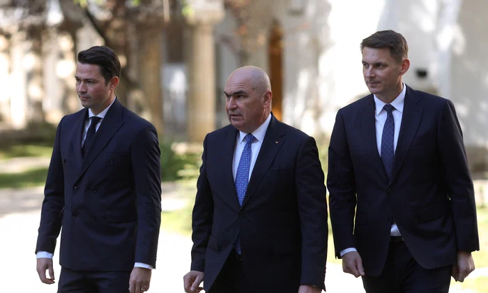 Delegația PNL la consultări la Cotroceni - Ilie Bolojan - Robert Sighiartău - Mircea Abrudean