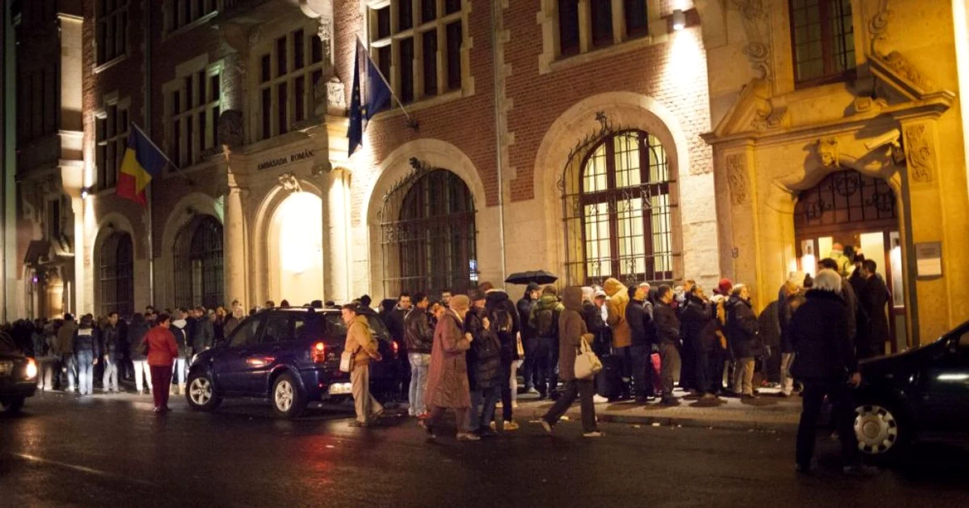 Coadă la vot în Berlin FOTO Mediafax