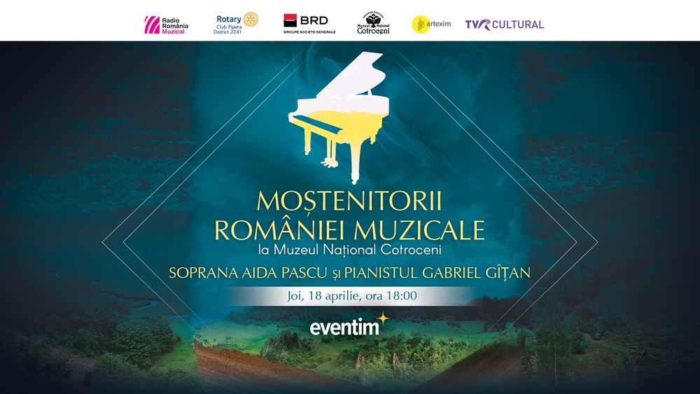 „Moștenitorii României muzicale”: recital-eveniment susținut de soprana Aida Pascu, „Young artist of the year” la Gala premiilor ICMA 2024, și pianistul Gabriel Gîțan