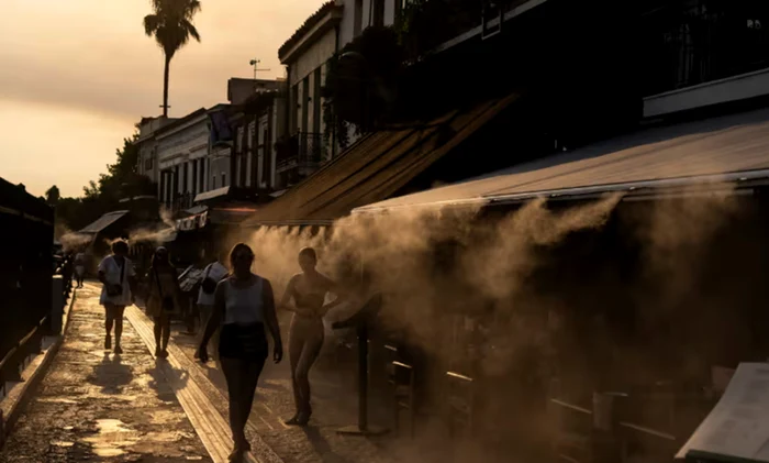 Val de căldură extremă în Grecia. Foto: AP