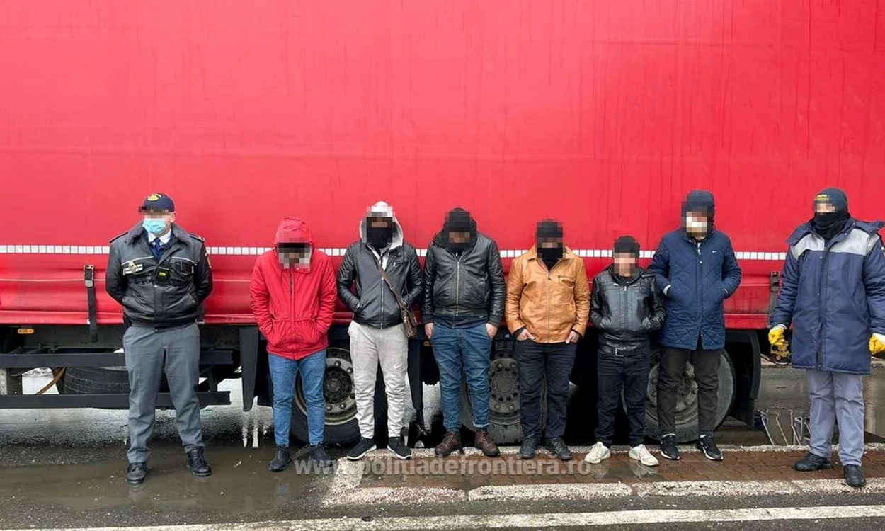 Cei şase au fost prinşi la graniţă foto: POliţia de Frontieră