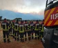 Pompierii români au luptat toată noaptea cu incendiile din Grecia. FOTO: IGSU  
