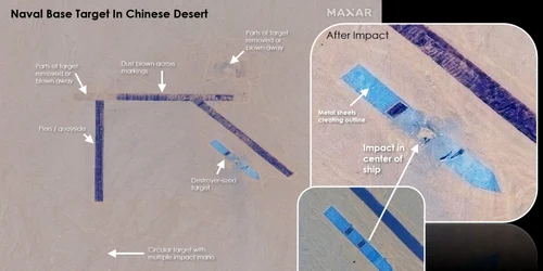 Ţinte în deşert FOTO via USNI News