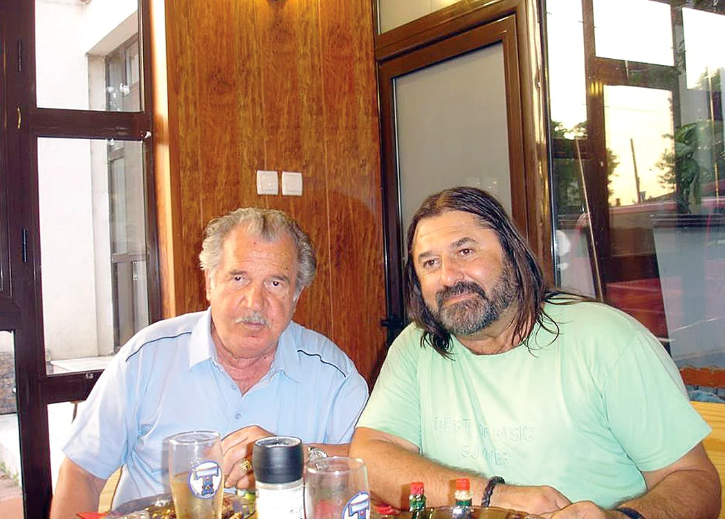 Gigi, alături de tatăl lui,  Puiu (83 de ani)